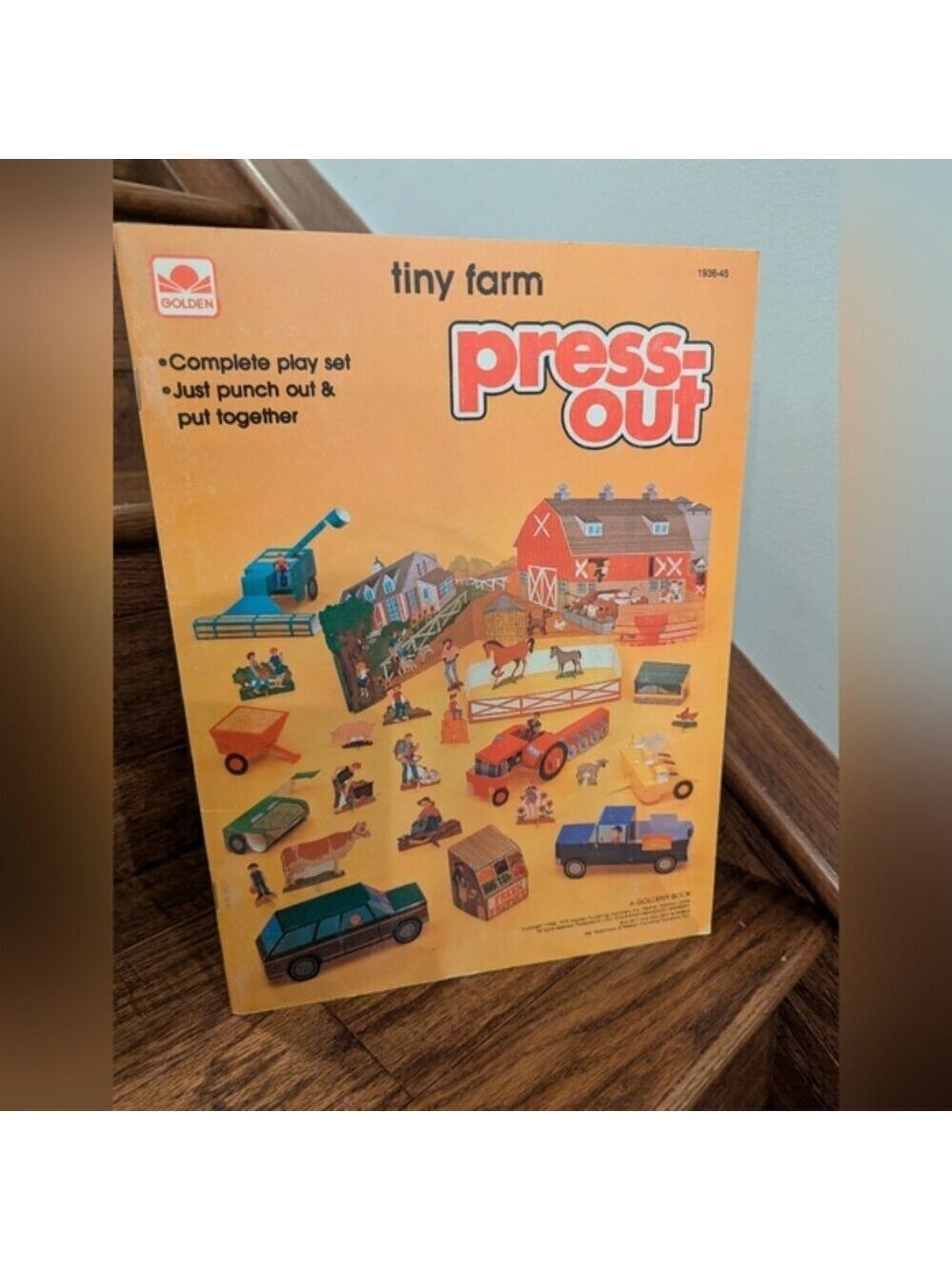 1984 Golden book - Tiny Farm  Press-Out book vintage book